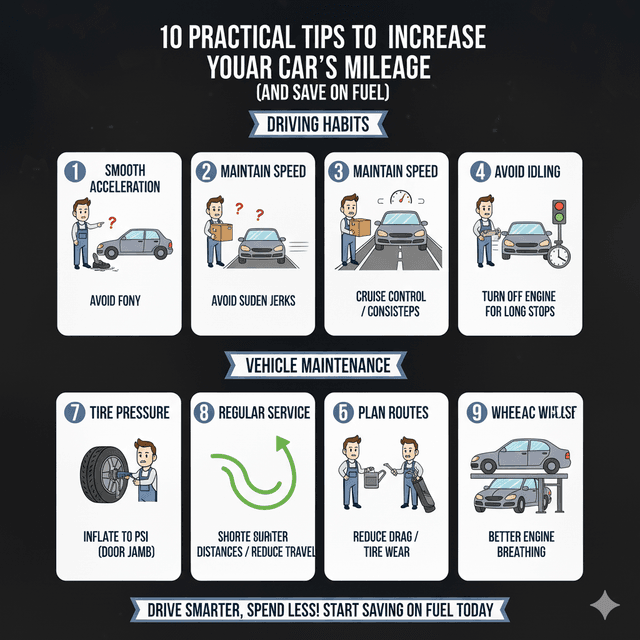 10 Practical Tips to Increase Your Car's Mileage (and Save on Fuel)