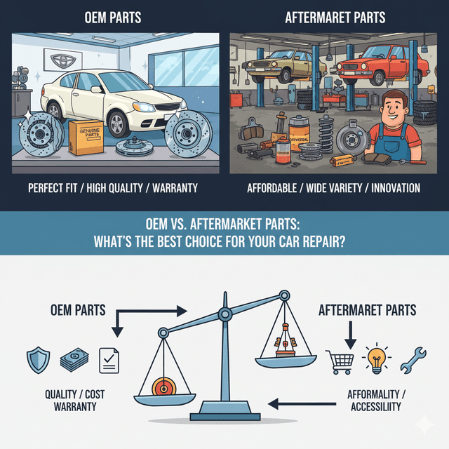 OEM vs. Aftermarket Parts: What's the Best Choice for Your Car Repair?