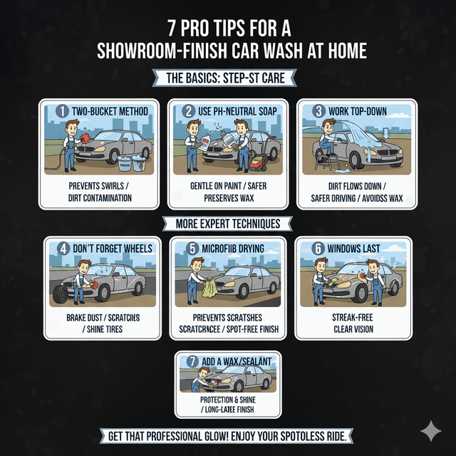 7 Pro Tips for a Showroom-Finish Car Wash at Home