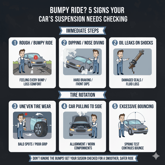 Bumpy Ride? 5 Signs Your Car's Suspension Needs Checking