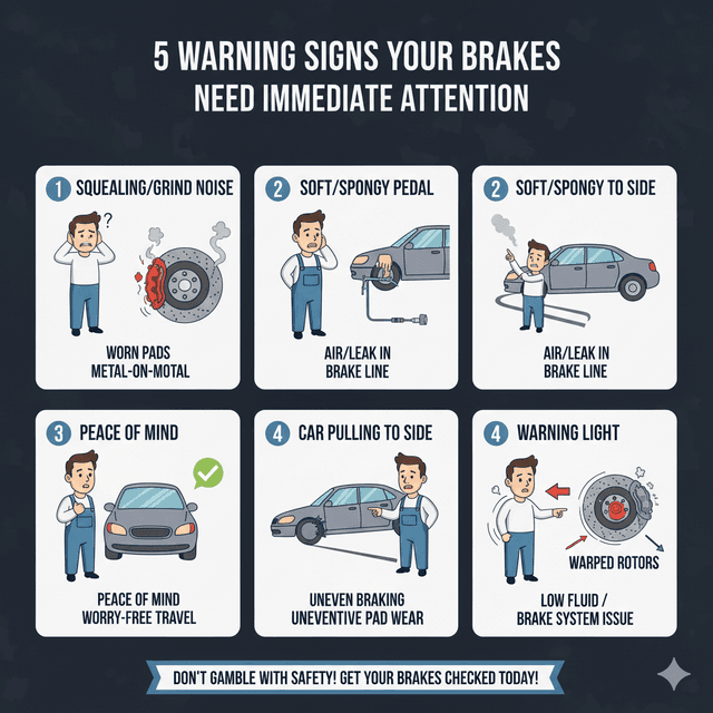 5 Warning Signs Your Brakes Need Immediate Attention