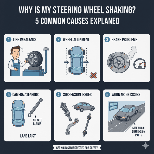 Why is My Steering Wheel Shaking? 5 Common Causes Explained
